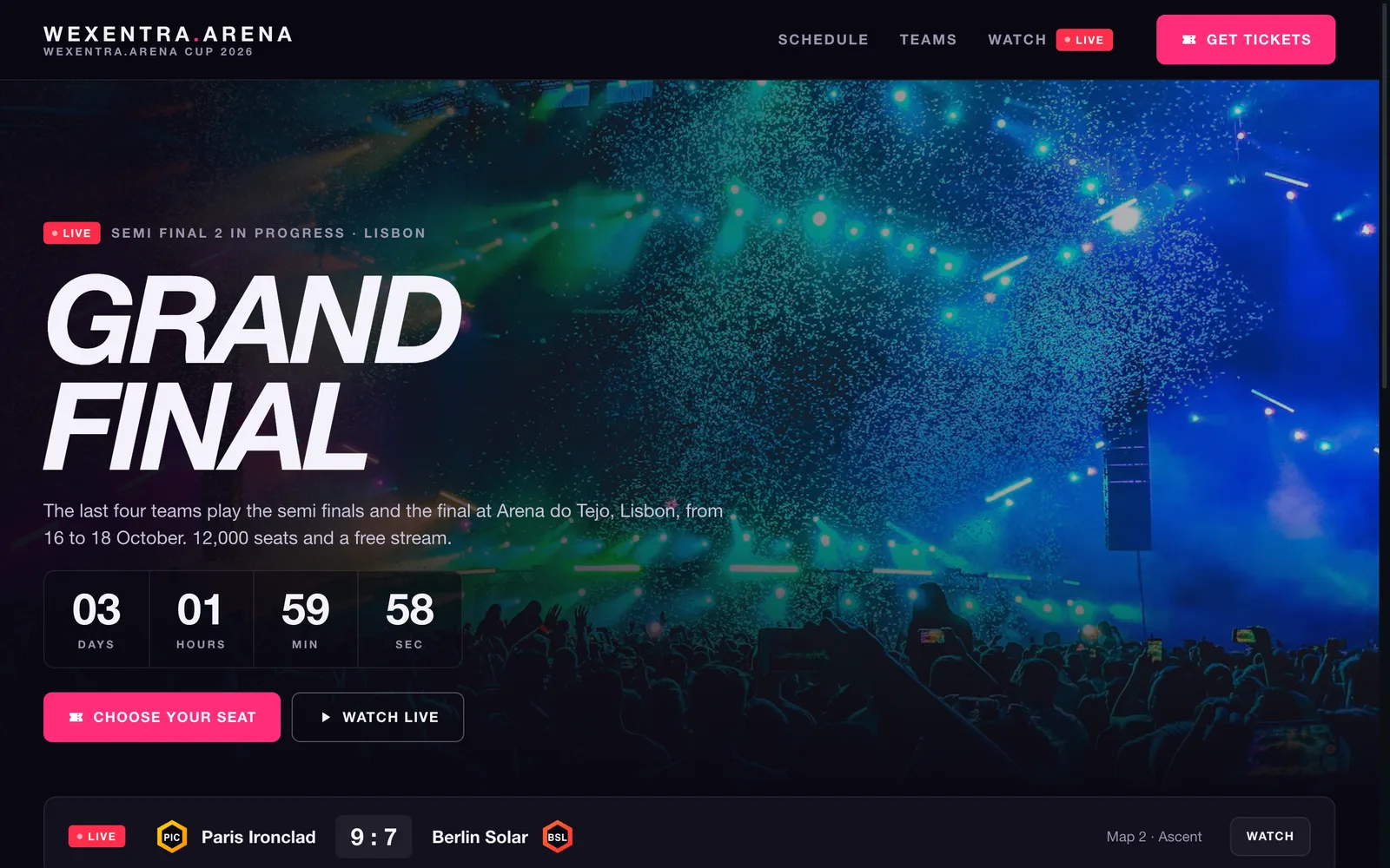 Wexentra.Arena, Esports event